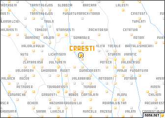 map of Crăeşti