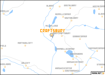map of Craftsbury