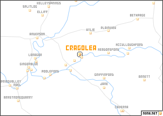 map of Crag O Lea