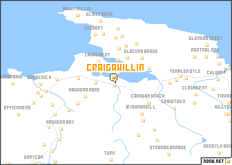 map of Craigawillin