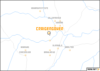 map of Craigengower