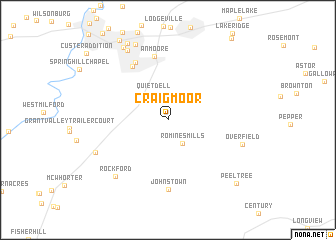 map of Craigmoor