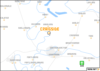 map of Craigside