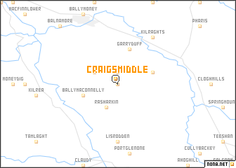 map of Craigs Middle
