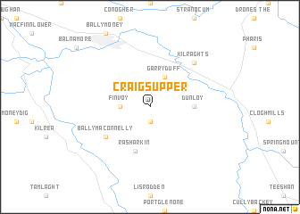 map of Craigs Upper