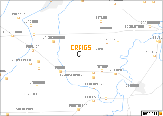 map of Craigs