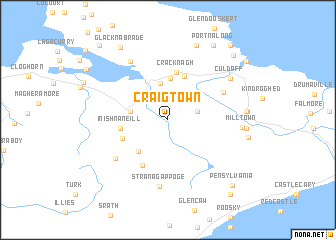 map of Craigtown