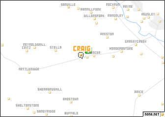 map of Craig