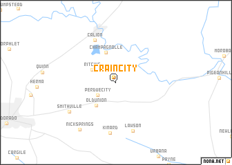 map of Crain City