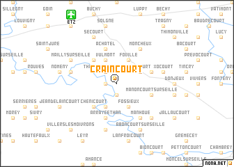 map of Craincourt