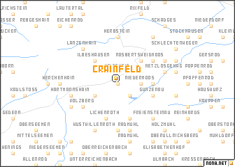 map of Crainfeld