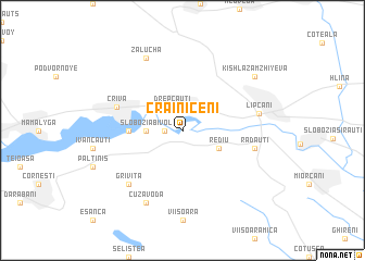map of Crăiniceni