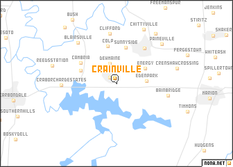 map of Crainville