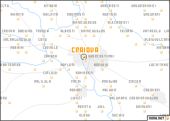 map of Craiova