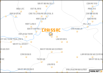 map of Craissac