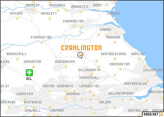 map of Cramlington