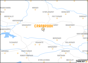 map of Cranbrook