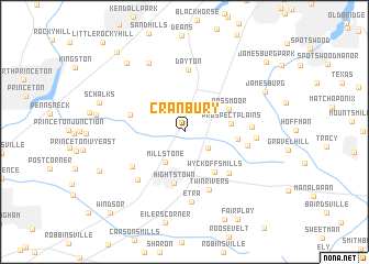 map of Cranbury