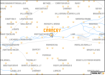 map of Crancey
