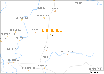 map of Crandall