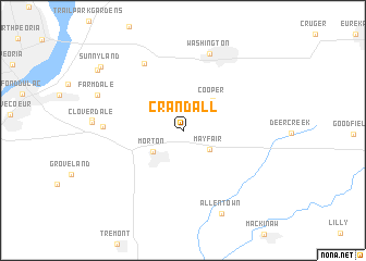 map of Crandall