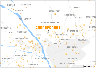 map of Crane Forest