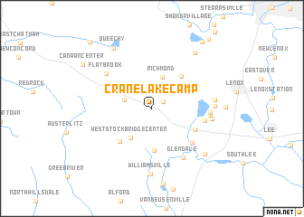 map of Crane Lake Camp