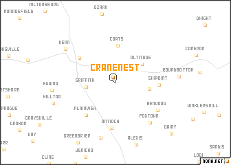 map of Cranenest