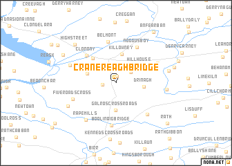 map of Cranereagh Bridge