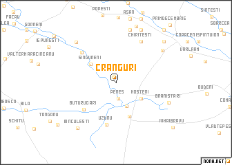 map of Crânguri