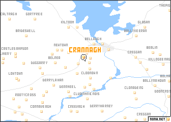 map of Crannagh