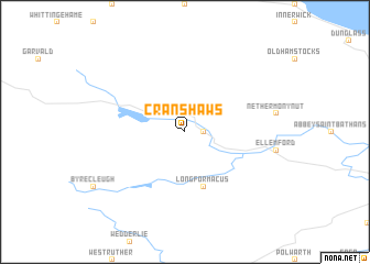map of Cranshaws