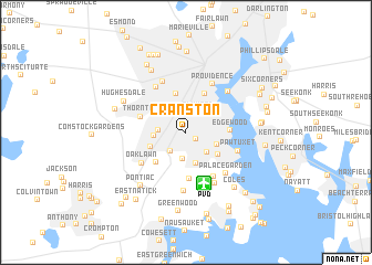 map of Cranston