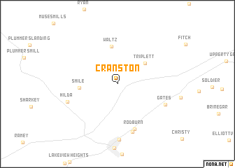 map of Cranston