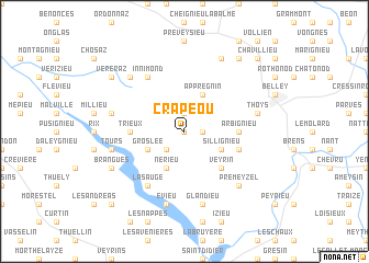 map of Crapéou