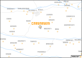 map of Crăsnăşeni