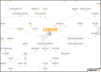 map of Crasna