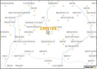 map of Crastes