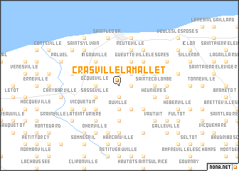 map of Crasville-la-Mallet