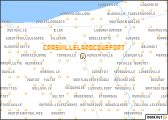 map of Crasville-la-Rocquefort