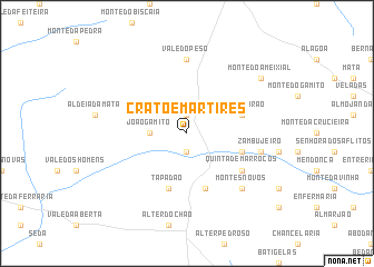 map of Crato e Mártires