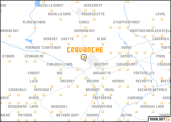 map of Cravanche