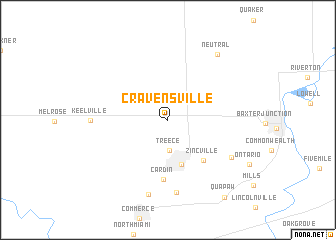 map of Cravensville
