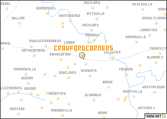 map of Crawford Corners