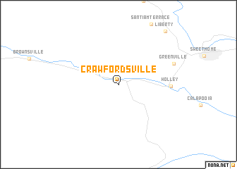 map of Crawfordsville