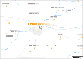 map of Crawfordsville