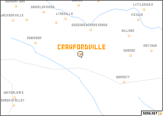 map of Crawfordville