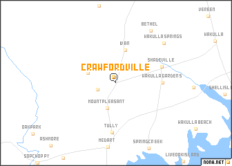 map of Crawfordville