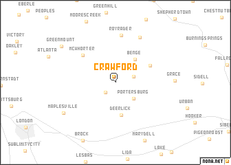 map of Crawford