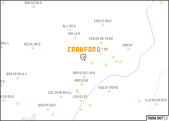 map of Crawford